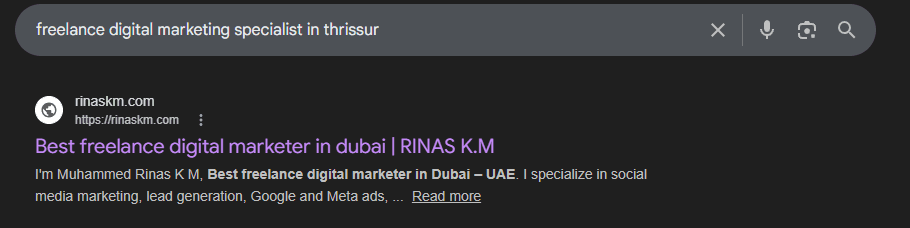Switching Keyword to Dubai