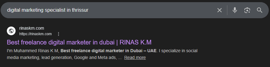 Switching Keyword to Dubai