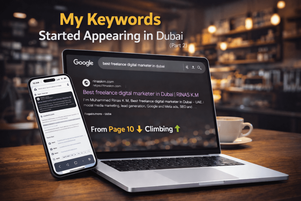 My Keywords Started Appearing in Dubai